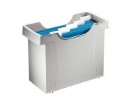 КОНТЕЙНЕР ЗА ВИСЯЩИ ПАПКИ LEITZ + 5 ПАПКИ СИВ