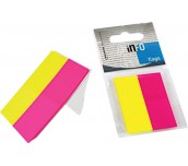 ИНДЕКСИ INFO NOTES 20/50MM 50Л 2 ЦВЯТА PVC НЕОН РОЗОВ+ЖЪЛТ