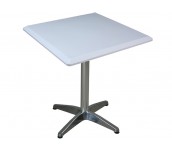 ГРАДИНСКА МАСА SAFIR 75X75 БЯЛ, АЛУМИНИЕВА ОСНОВА