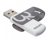 ФЛАШ ПАМЕТ PHILIPS VIVID 32GB USB2.0 СИВ