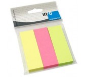 ИНДЕКСИ INFO NOTES 25/75MM 300Л 3 ЦВЯТА ХАРТИЕНИ НЕОН