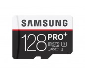 Samsung MicroSD card PRO+ series with Adapter, 128GB , Class10, UHS-1 Grade1 , Speed Read 90MB/s,Speed Write 80MB/s