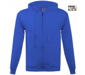 СУИТШЪРТ С КАЧУЛКА И ЦИП UNISEX 280ГР/М2 ЦВЕТЕН