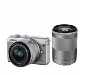Canon EOS M100, grey + EF-M 15-45mm f/3.5-6.3 IS STM + EF-M 55-200mm f/4.5-6.3 IS STM