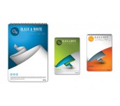 БЛОКНОТ СЪС СПИРАЛА BLACK & WHITE WORLD А4 80Л