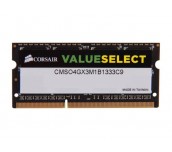 Памет Corsair DDR3, 1333MHz 4GB 1x204 SODIMM 1.5V, Unbuffered