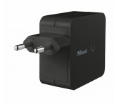 TRUST 12W Wall Charger with 2 USB ports - black