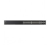 Cisco SF500-24P 24-port 10/100 PoE, Stackable Managed Switch with Gigabit Uplinks