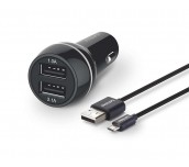 Philips автомобилно зарядно устройство за USB устройства, 5V/3.1A, с вкл. USB кабел