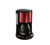 Tefal CM370811, Subito 4, Coffee machine, 1.25l capacity, 10/15 cups, black/red