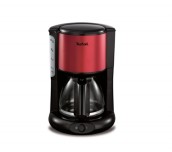 Tefal CM370811, Subito 4, Coffee machine, 1.25l capacity, 10/15 cups, black/red