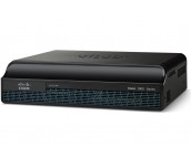Cisco 1941 with 2 onboard GE, 2 EHWIC slots, 1 ISM slot, 256MB CF default, 512MB DRAM default, IP Base Cisco 1900