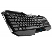 Клавиатура AULA SI-859/EN Be Fire expert gaming keyboard, лазерно гравирани символи, подсветка в три различни цвята с 4 нива на регулиране на яркостта, ергономичен дизайн, 8 сменяеми клавиша, позлатен USB, Black, (EN)