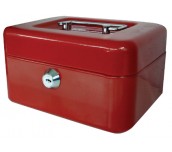 КУТИЯ ЗА БАНКНОТИ И МОНЕТИ CASH BOX ЧЕРВЕН 30X24X9 CASH BOX30