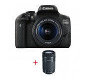 Canon EOS 750D TRAVEL KIT (EF-S 18-55 IS STM + EF-S 55-250mm f/4-5.6 IS STM) + DSLR ENTRY Accessory Kit (SD8GB/BAG/LC)