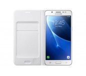 Samsung Galaxy J5 (2016), Flip Wallet Cover, White
