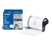 Brother DK-22243 White Continuous Length Paper Tape 102mm x 30.48m, Black on White
