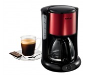 Tefal CM370811, Subito 4, Coffee machine, 1.25l capacity, 10/15 cups, black/red