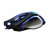 Mишка AULA SI-9005 Catastrophe Gaming Mouse Optical, Adjustable DPI 750/1750/3000/5000, Fully programmable buttons, 125/250/500/1000 Hz return rate, 7 вида подсветка, 20 million clicks, USB,wired, Black