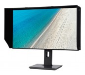 Acer ProDesigner PE270K, 27'', 3840x2160, IPS, Anti-Glare, HDR Xpert, 100% sRGB, FreeSync, 60Hz, 4ms, 100M:1, 350cd/m2, 2xHDMI, DP, Speakers 2x2W, Audio out , 4xUSB 3.0, 4-side ZeroFrame, ErgoStand, Black