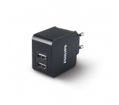 Philips универсално зарядно устройство за 2 USB устройства, 5 V, 3.1 A