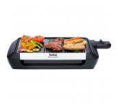Tefal CB671816, Plancha Valencia Silvermania, plaque 2/3, grill 1/3 plancha