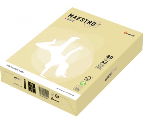 ЦВЕТНА ХАРТИЯ MAESTRO ПАСТЕЛ ЖЪЛТ YE23 А4 250Л