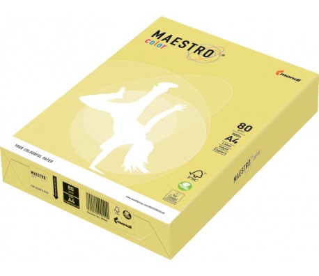 ЦВЕТНА ХАРТИЯ MAESTRO ПАСТЕЛ ЛИМОНЕНО ЖЪЛТ ZG34 А4 250Л