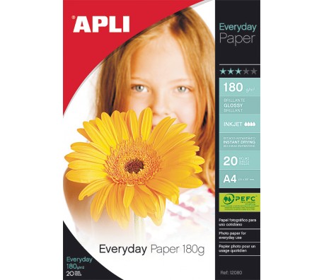 ФОТОХАРТИЯ APLI ЕVERYDAY A4 GLOSSY 180Г 100Л 11475