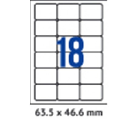 ЕТИКЕТИ A4 SPREE/CASSA 63.5/46,6MM No18 ОП100 ОБЛИ
