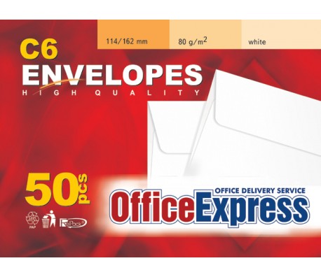 САМОЗАЛЕПВАЩ ПЛИК OFFICE EXPRESS 114/162 C6 50БР.