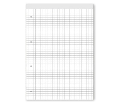 БЛОКНОТ BLACK&WHITE БЯЛ КАРЕ А4 50Л
