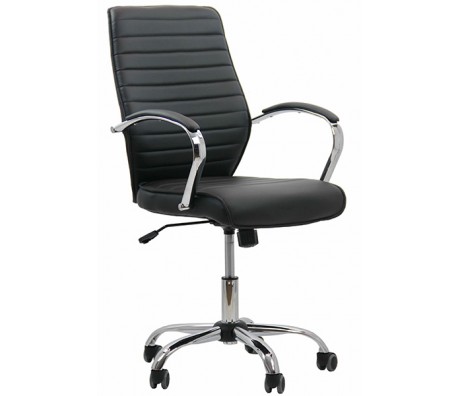 РАБОТЕН СТОЛ RITA ХРОМ ЧЕРЕН