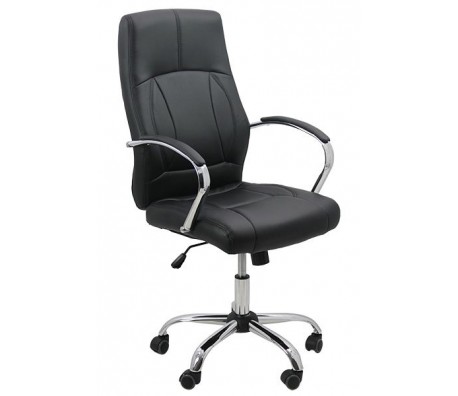 ДИРЕКТОРСКИ СТОЛ 331 ЕКО КОЖА ЧЕРЕН