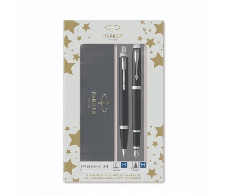 КОМПЛЕКТ PARKER IM BLACK CT - ХИМИКАЛКА И ПИСАЛКА