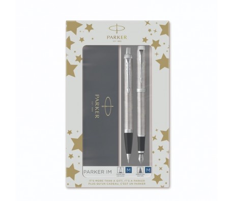 КОМПЛЕКТ PARKER IM STAINLESS STEEL CT - ХИМИКАЛКА И ПИСАЛКА