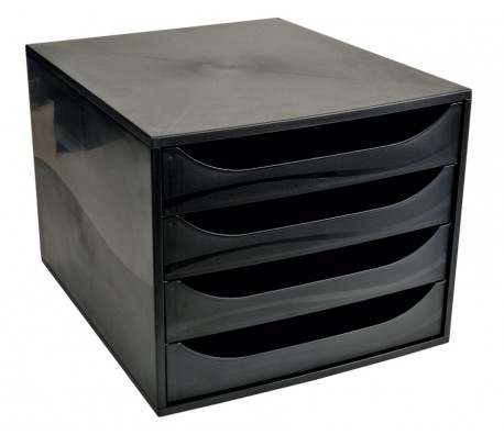 БОКС ДОКУМЕНТИ 4 ЧЕКМЕДЖЕТА EXACOMPTA ECOBLACK ЧЕРЕН