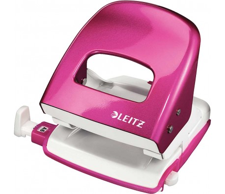 ПЕРФОРАТОР LEITZ WOW МЕТАЛЕН 30Л РОЗОВ