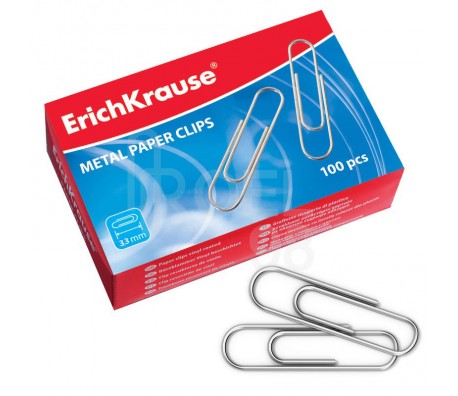 КЛАМЕРИ ERICH KRAUSE 100БР 33ММ