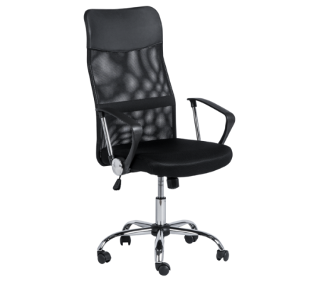 ДИРЕКТОРСКИ СТОЛ CARMEN 6590-1 МЕШ + ЕКО КОЖА ЧЕРЕН