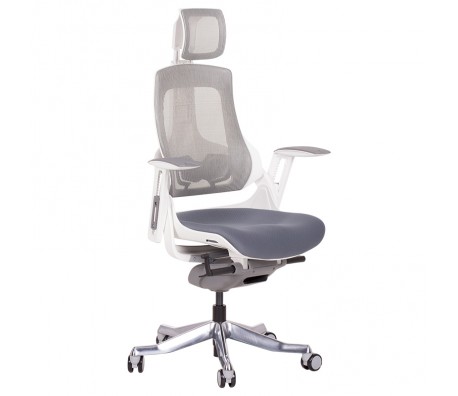 ДИРЕКТОРСКИ СТОЛ AMBRA ДАМАСКА + МЕШ СИВ