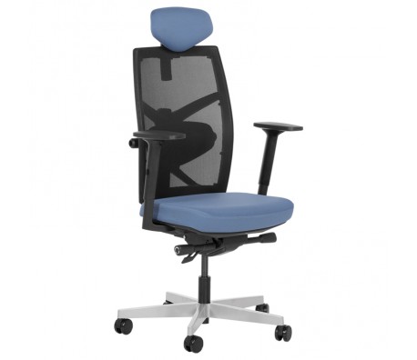 ДИРЕКТОРСКИ СТОЛ FREDO ДАМАСКА + МЕШ СИН