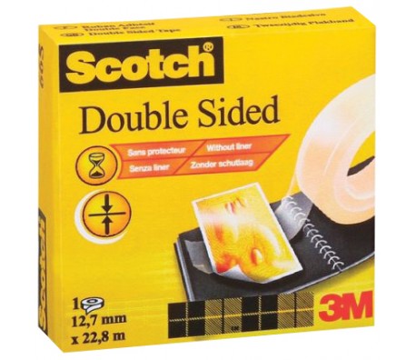 ЛЕНТА SCOTCH ДВОЙНОЛЕПЯЩА 3M 12,7ММ/22,8М 665