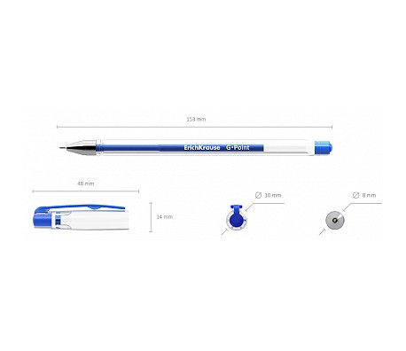 РОЛЕР ГЕЛ ERICH KRAUSE G-POINT 0.25MM СИН