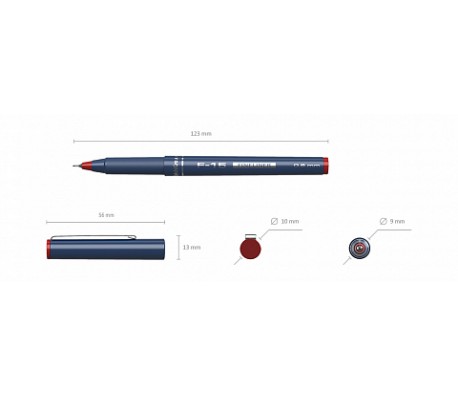ТЪНКОПИСЕЦ ERICH KRAUSE F-15 0.6ММ ЧЕРВЕН