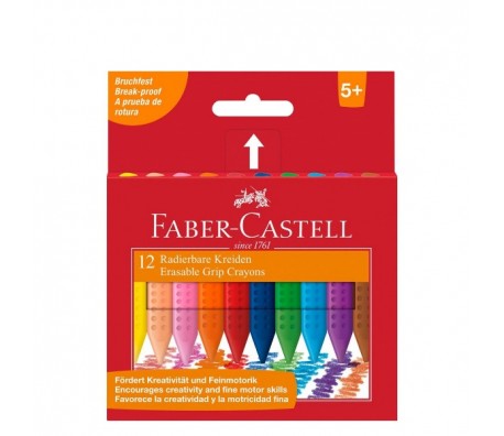 ПАСТЕЛИ FABER-CASTELL GRIP 12 ЦВЯТА