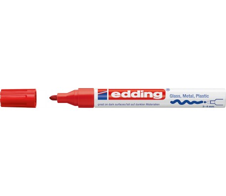 МАРКЕР ПЕРМАНЕНТЕН EDDING 750 ЧЕРВЕН