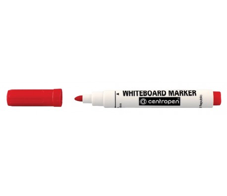 МАРКЕР ЗА БЯЛА ДЪСКА CENTROPEN 8559 ОБЪЛ ВРЪХ ЧЕРВЕН