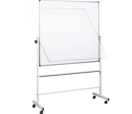 БЯЛА ДЪСКА МОБИЛНА ВЪРТЯЩА 120/200СМ ДВУСТРАННА