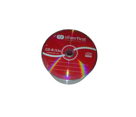 CD-R SILVER FIRST 700MB ОП.25 ШРИНГ